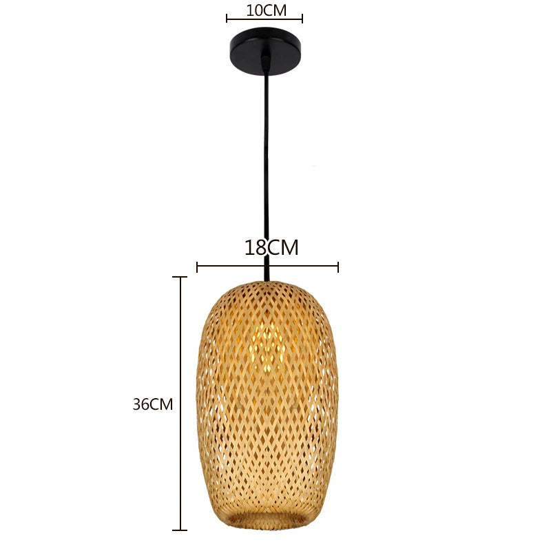 Kubu weaved hanging lamps