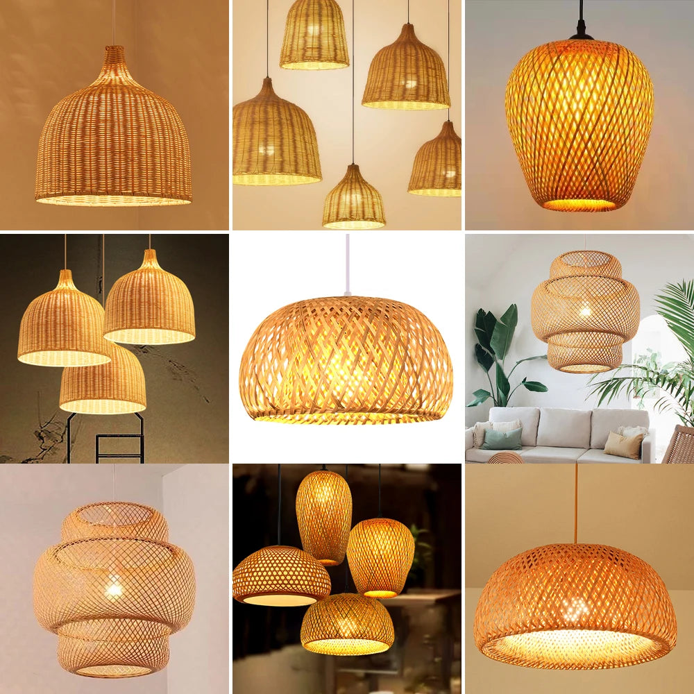 Kubu weaved hanging lamps