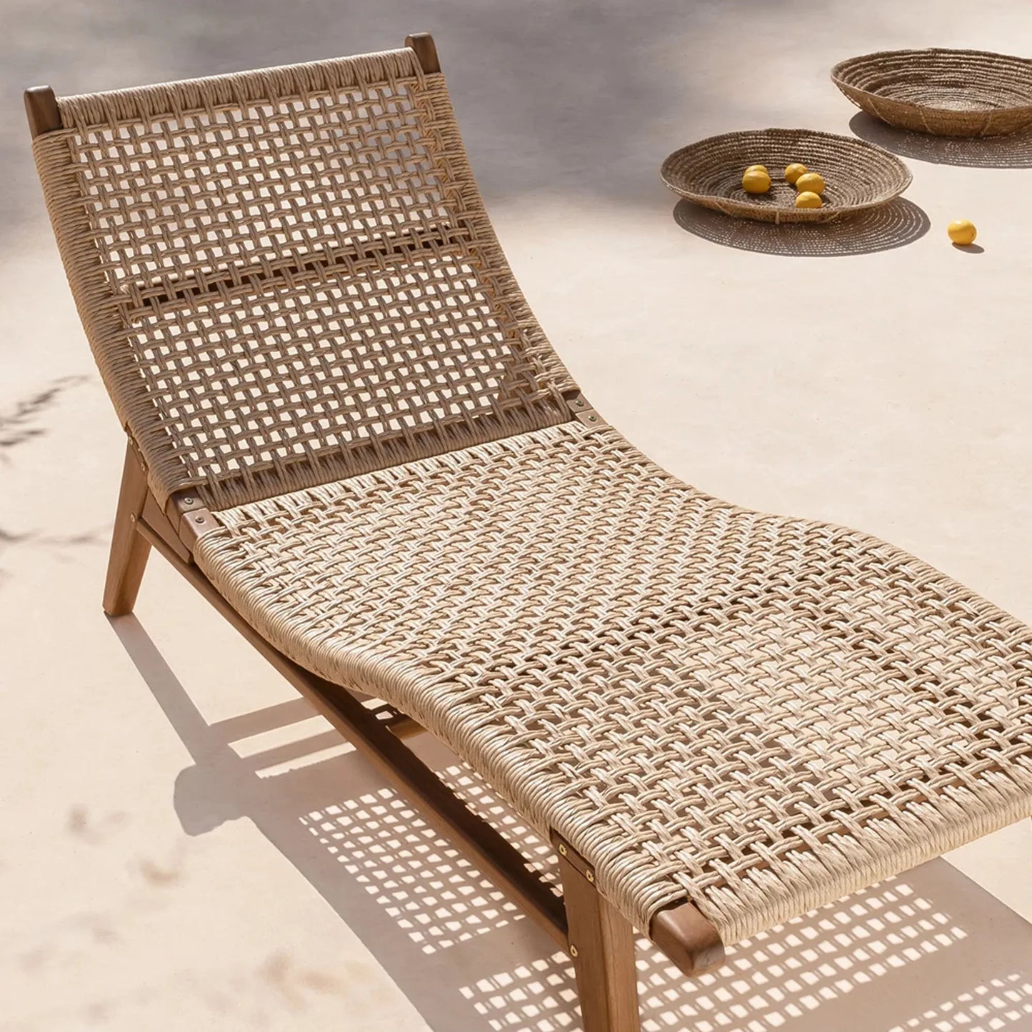 Aksari Rattan Sun Lounger