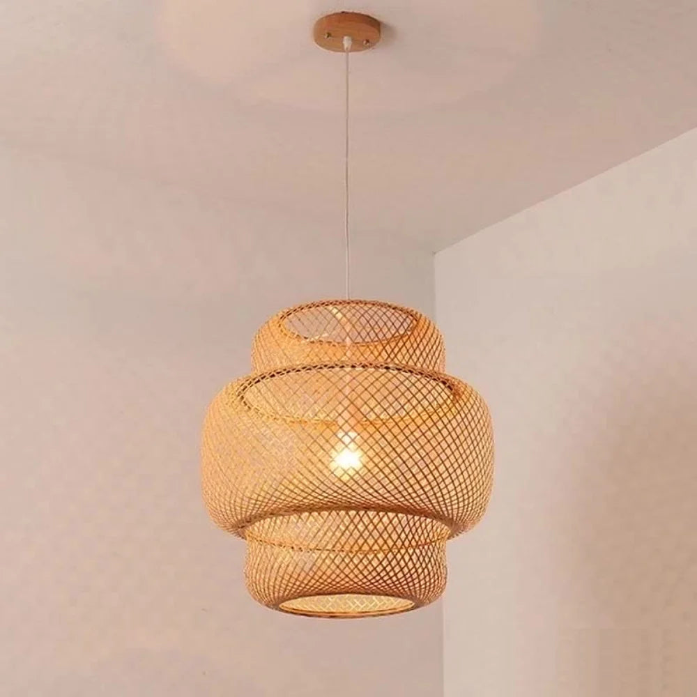 Kubu weaved hanging lamps