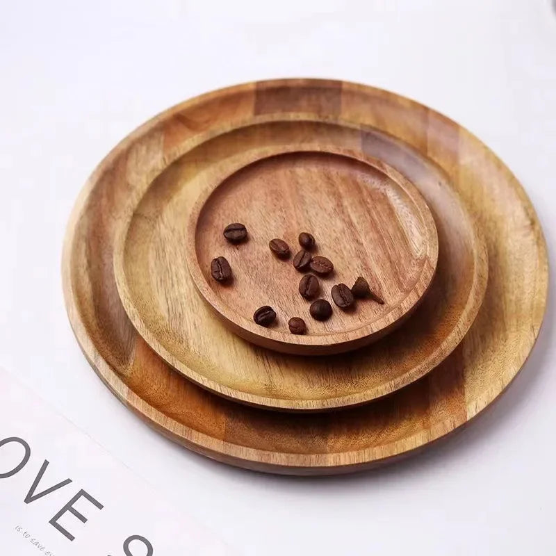 Piring Wooden dinner plates