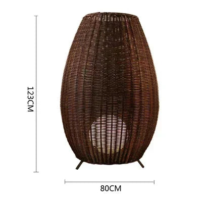 Uma rattan floor lamp