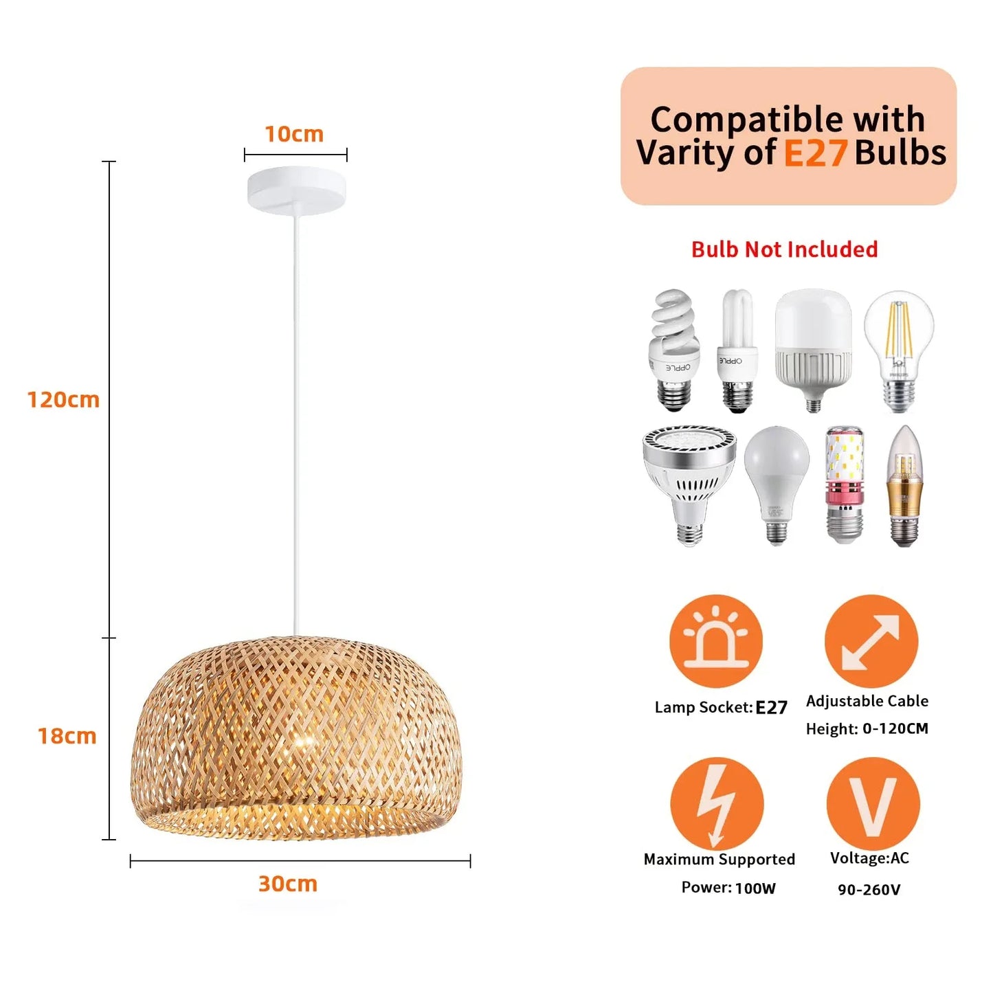 Alena rattan lampshade