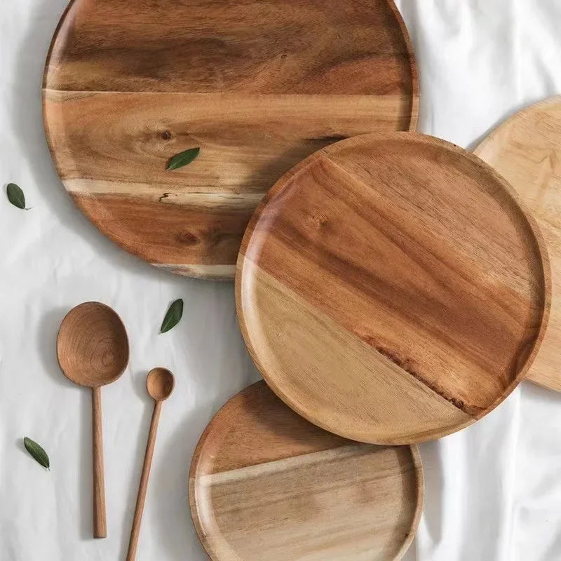Piring Wooden dinner plates