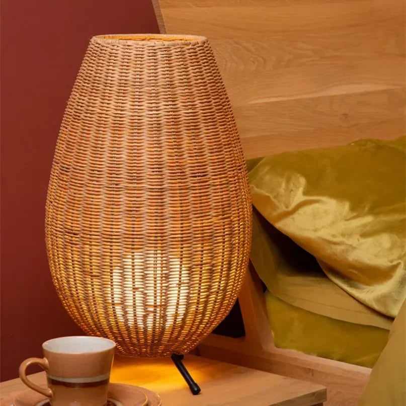 Uma rattan floor lamp